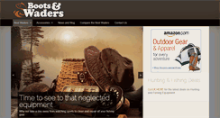 Desktop Screenshot of bootsandwaders.com